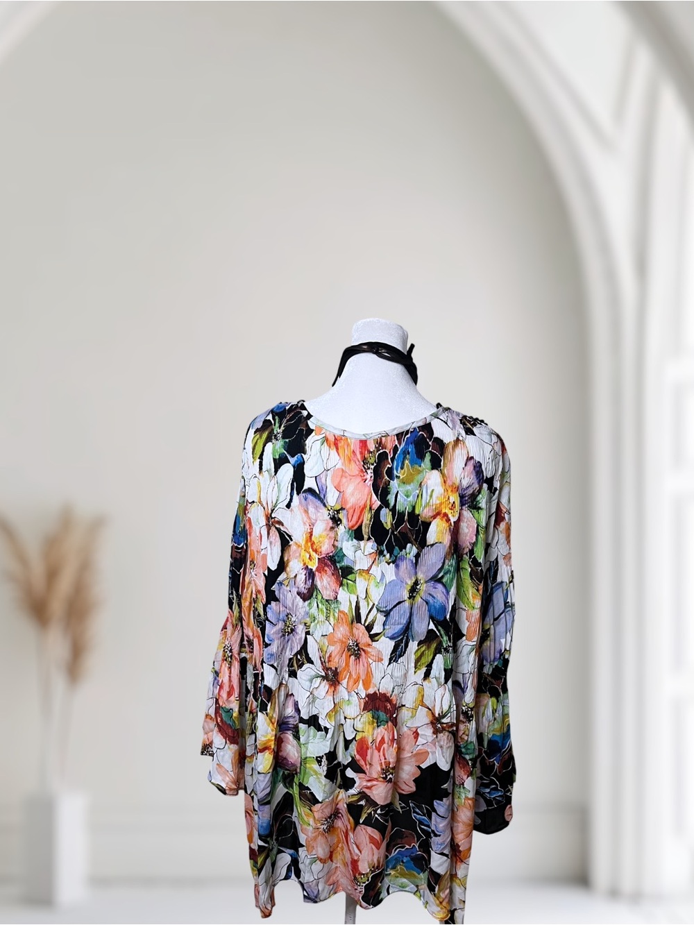 Spense Floral Print Tunic Top Size 2X - Picture 4 of 10